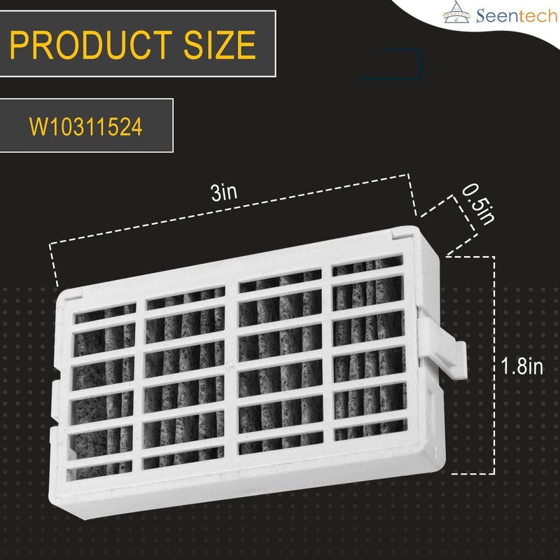 Seentech W10311524 Refrigerator Air Filter by - Compatible with Whirlpool, Kenmore Refrigerators – Replaces: AIR1, 2319308, W10335147, W10335147A, W10335147, W10315189, 1876318 (4 Pack) - Image 4